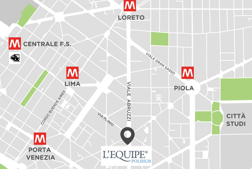 mappa sede Milano Equipe